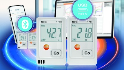 Nouvelle gamme de mini-enregistreurs de données testo 174 : enregistrement et lecture rapides  via logiciel PC